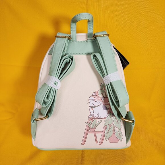 Loungefly Disney Cats & Plants Mini Backpack Soft Tag Marie Figaro Oliver NEW - Picture 6 of 11